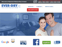 Tablet Screenshot of everdrywisconsin.com